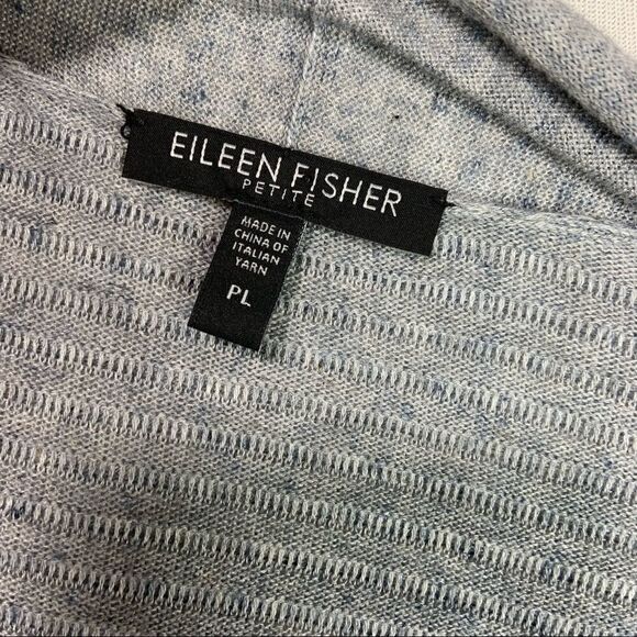Eileen Fisher Cotton/Linen Open Front Cardigan M4 - Picture 6 of 8
